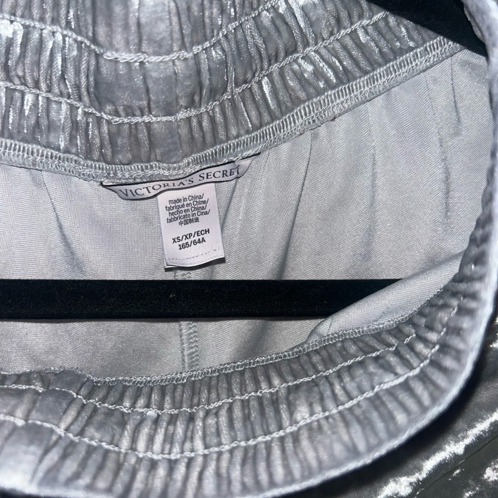 Victoria's Secret Metallic Silver Lounge Shorts